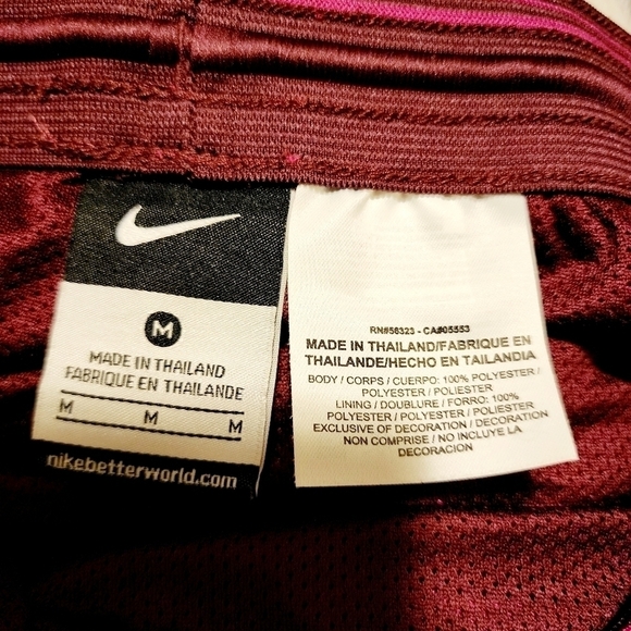 NIKE Dri-Fit Running Athletic Gym Workout Shorts Magenta Pink Women's Medium M - Picture 5 of 6